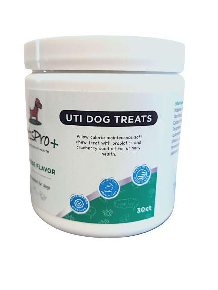 UTI Dog Treats Plastic White Jar